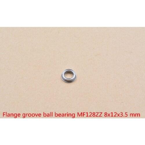 8mm bearing MF128ZZ 8mmx12mmx3.5mm miniature flange deep groove ball radial 1pcs