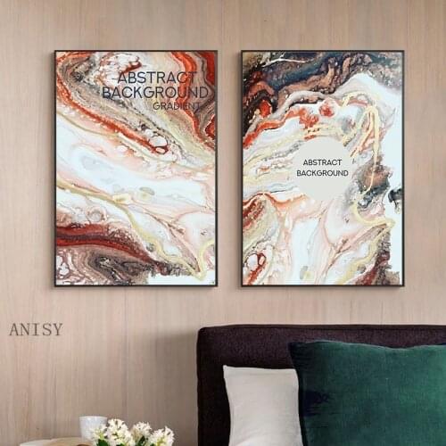 Abstract Unique Colorful Marble Poster Inspirational Quotes Canvas Paintings Wall Art Pictures for Living Room Modern Home Decor