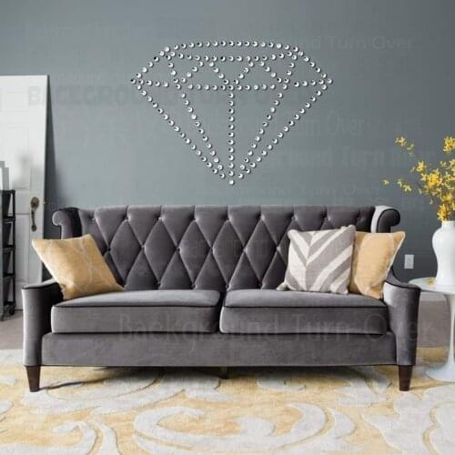 Diamond Painting Room Decoration Rhinestone Stickers Wall Decor Crystal 5D Bedroom Sticker Bathroom Art House Diamond D003