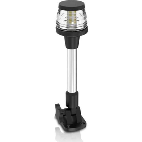 9.6" 12VDC LED Marine Navigation Anchor All-Round Lamp 3 Nautical Mile Visibility Fold Down Stern Light for Boat