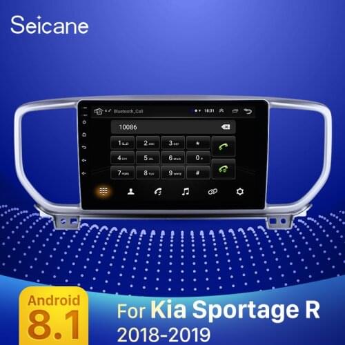 Seicane 2din 2.5D screen 9 inch Android 9.1 car Radio GPS Car Multimedia player for Kia Sportage R 2018-2019 support DVR OBDII