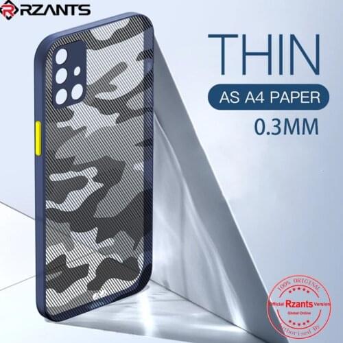 Rzants For Samsung Galaxy A51 A71 A52 A72 A32 4G 5G Case Soft Casing [Camouflage] Ultra Slim Thin Matte Anti fingerprintCover