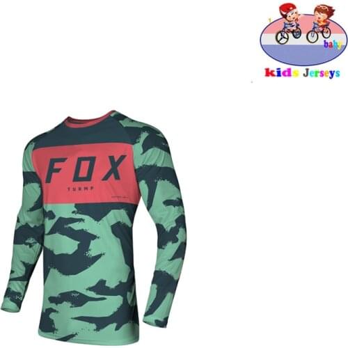 Kids Moto Bicycle Jersey Long Sleeve Cycling Enduro Mtb Shirt Downhill T-shirt Camiseta Motocross Mx Mountain Bike KidsClothing