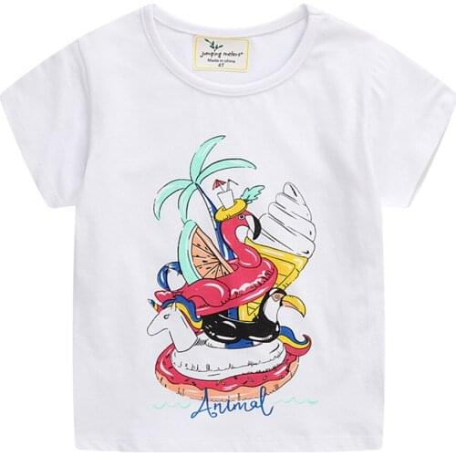New Arrival Summer Animals Print Baby T shirts Fashion Cotton Boys Girls Tops