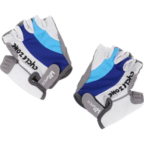 Breathable Anti-slip Shockproof Mountain Bike Cycling Half Finger Gloves
