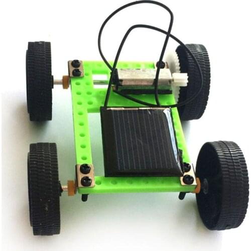 Solar Toy Trolley DIY Handmade Toy Car Puzzle Assembled Toy ABS Quality Material Mini Size For Easy Storage And Carrying