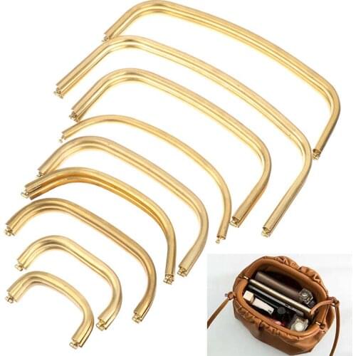 Purse Magnetic Kiss Lock Metal Copper Frame Women Clutch Bag Frame DIY Pouch