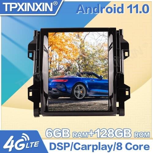 Android 11 For Toyota 4Runner 2018-2020 Android Vertical Screen Car Radio GPS Navigation Stereo Headunit Multimedia DVD Player