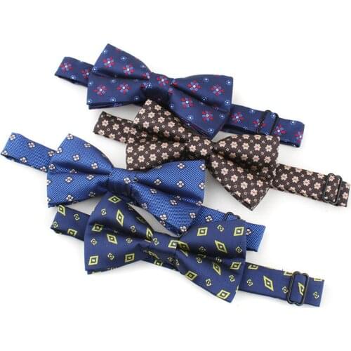 2021 Bowtie Men Florals Necktie Mens Fashion Business Wedding Plaid Bow Tie Male Dress Shirt Krawatte Legame Gift
