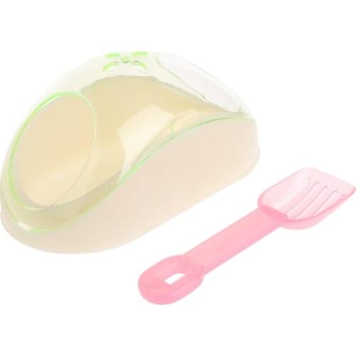 2021 New Pet Bath Supplies Hamster Mice Rat Plastic Bathroom Cage Box Toy Toilet with Sand Shovel