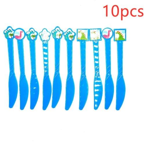 The dinosaur 10pcs Plastic Knives Birthday/Christmas/Festival Kids Birthday dinosaur Party Supplies Baby Shower Party Supplies