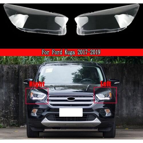 Transparent Headlight Glass Shell Lamp Shade Headlamp Lens Cover For Ford Kuga 2017-2019 Car Replacement Auto Shell