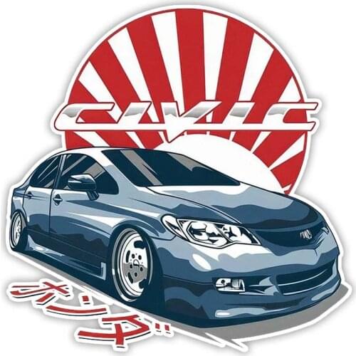 S50449# Various Sizes Personality PVC Decal for FD JDM Japanese Decorative Waterproof Car Sticker on Motorcycle Laptop