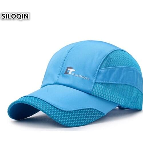 SILOQIN Summer Womens Ponytail Breathable Baseball Cap Adjustable Size Mens Fashion Ventilation Mesh Caps Snapback Cap Unisex