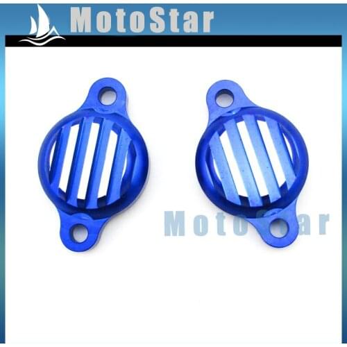 Blue CNC Aluminum Tappet Valve Covers Caps For Chinese Lifan 125cc 140cc Engine Pit Dirt Bike Motorcycle