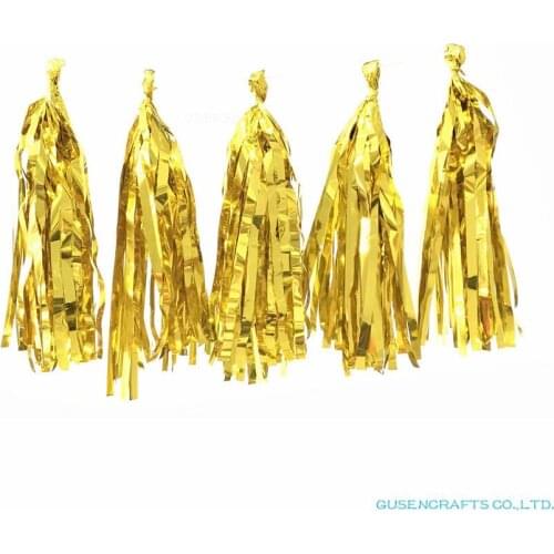 Wedding Decoration 5Pcs Tissue Paper Tassels Garland Ribbon Balloons Birthday Curtain Marriage Car Party Photograph Background