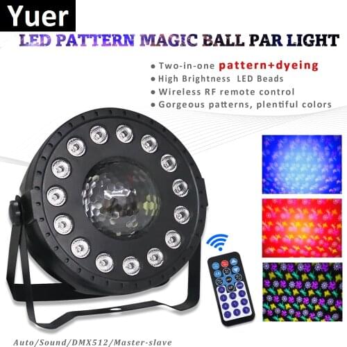 30W RGB LED Crystal Magic Ball Led Stage Lamp DJ KTV Disco Laser Light Party Lights Sound IR Remote Control Christmas Projector