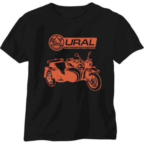 URAL Russian sidecar vintage military motorcycle motorbike T shirt