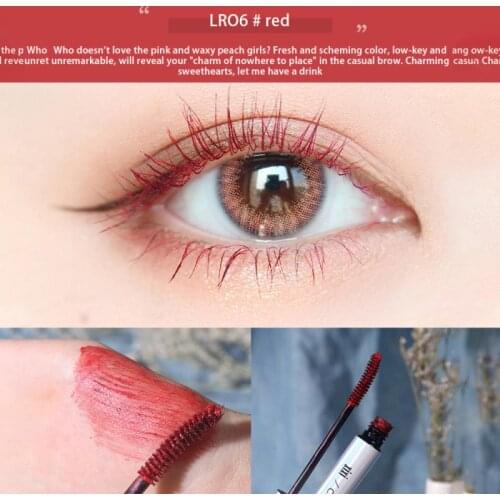 XIXI Color Mascara Fiber Naturally Curls Not Easy To Smudge Thick And Waterproof Fast Dry Long-wearing Lasting Mascara Cosmetics