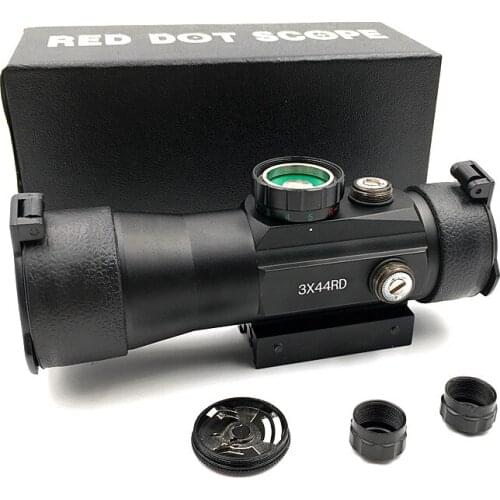 3x44rd Black Anodized Aluminum Body Sight 3 Times Accurate Horizontal Adjustment Height, Precise Adjustment Up And Down