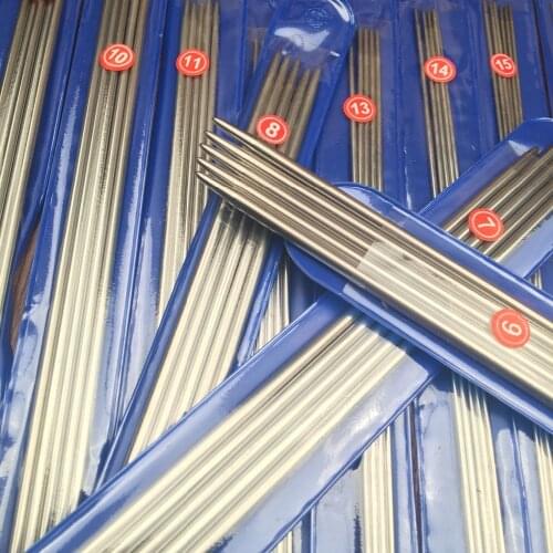 Free Shipping 200pcs stainless steel Straight knitting needles crochet hooks knitting needles set Size 6-16
