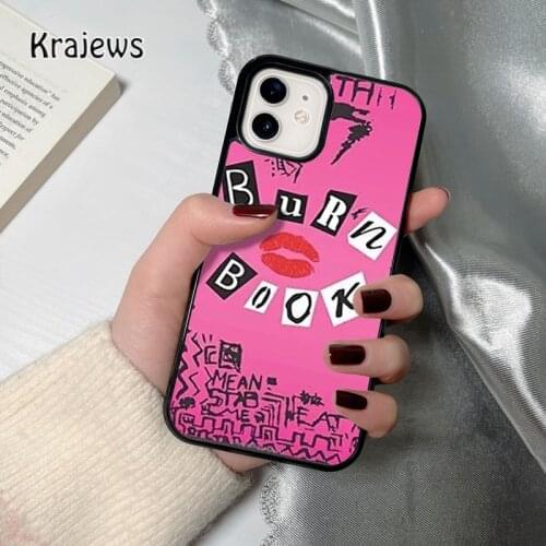 Krajews burn book mean girls coque Phone Case for iPhone 12 mini 5 6S 7 8 PLUS X XS XR 11 PRO MAX SE 2020 Back Cover Funda Shell