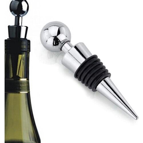 Stainless Steel Bottle Stopper Wine Storage Cap Plug Reusable Vacuum Sealed Bottle Cap Champagne Stopper Bar Wine Accessories
