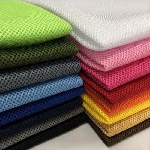 100% polyester breathable mesh fabric three-layer mesh sports shoes car seat cover office chair storage bag bedding DIY material