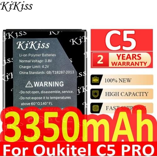 KiKiss 3350mAh Battery For OUKITEL C5 Oukitel C5 Pro C5Pro Battery Mobile Phone