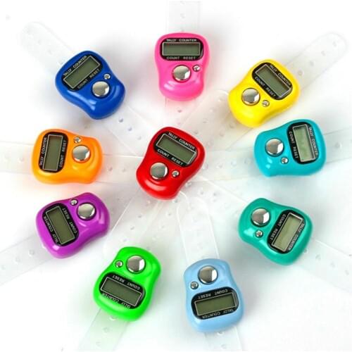Mini Digital LCD Display Electronic Golf Finger Ring Knitting Row Tally Counter Scoring Tool Counter Golf Score Stroke Counter