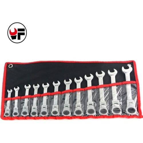 12pcs the Key Combination Flexible 72 Gear Ratchet Spanner Wrench Set repair hand tools for Auto Torque Spanner Wrench Set D6104