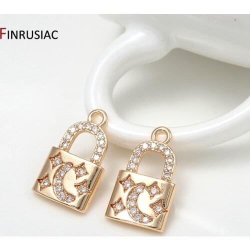 2021 New Designer 3 Types Lock Pendants Charms For DIY Necklace Bracelets Making Accessories Wholesale