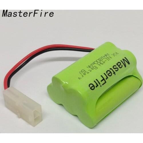 MasterFire Brand New 6V AA 1800mAh Ni-MH Battery Rechargeable NiMH Batteries Pack with plug