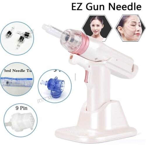 Hydrolifting Gun Korea Mesotherapy EZ Negative Pressure Meso gun 4mm Hydrolifting Water Injection Microcrystal for lip lifting