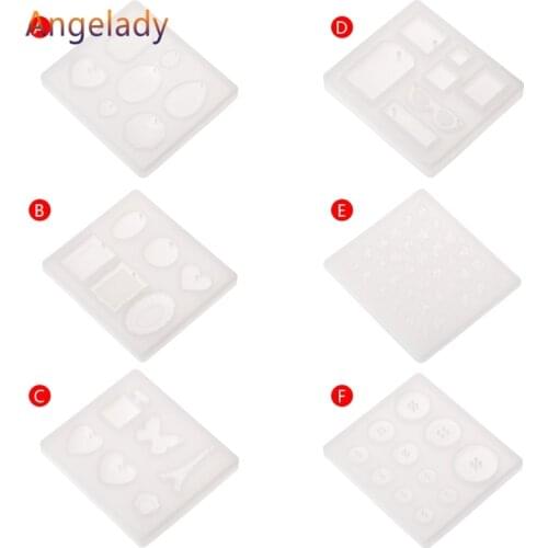 Silicone Mold Mirror Crafts DIY Jewelry Making Pendant Epoxy Resin Cake Findings JUL3