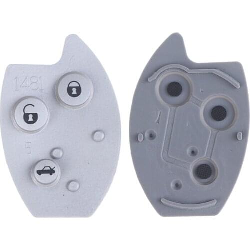 3 Buttons Replacement Rubber Pad Car Remote Key Cover Fob Shell For Xsara C5