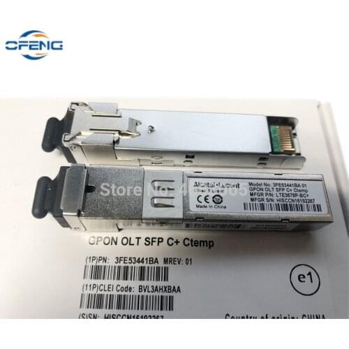 1Pair Free shipping Alcatel Lucent GPON OLT SFP C+ Ctemp SFP Modules