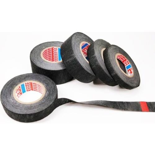 15 Meter 1Pc Heat-Resistant Flame Retardant Tape Coroplast Adhesive Cloth Tape for Car Cable Harness Wiring Loom Protection