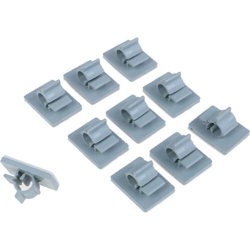 20pcs Adhesive Car Cable Clips Cable Winder Drop Wire Tie Fixer Holder Cord Organizer Management Desk Cable Tie Clamps