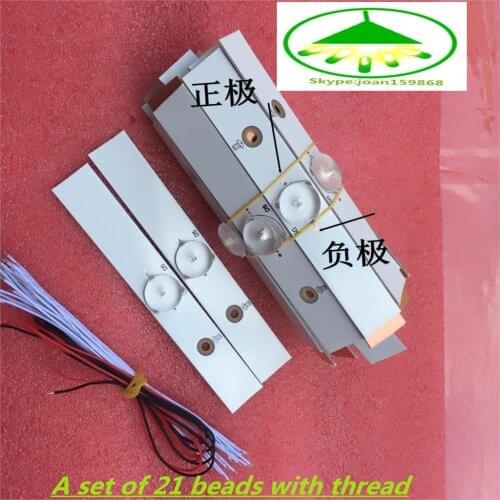 42Pieces/lot FOR General TCL Leroy Skyworth Hisense Konka Changhong Haier Universal Light Bar 3V Lamp Beads NEW100