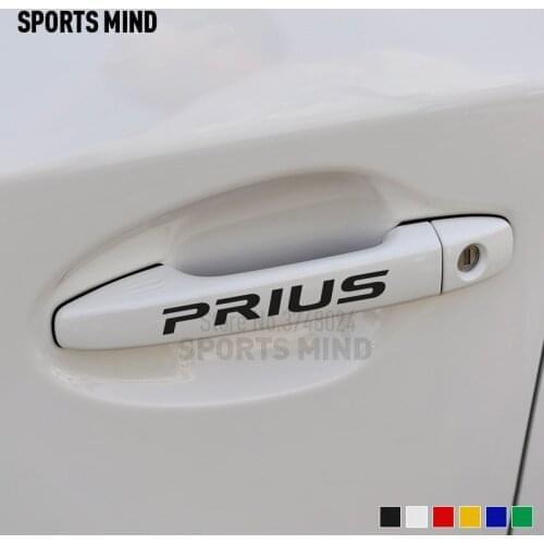 5 Sets Vinyl Handle Car Stickers Decals For Toyota Prius TRD Exterior Accessories JDM Car-Styling Automobiles