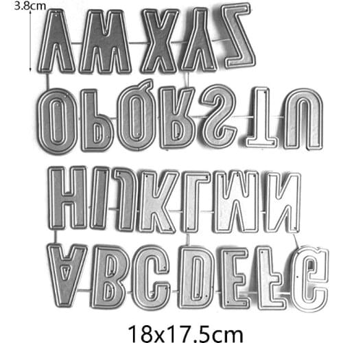 Alphabet Letter Metal Cutting Dies Stencil Scrapbooking DIY Album Stamp Paper K0AB