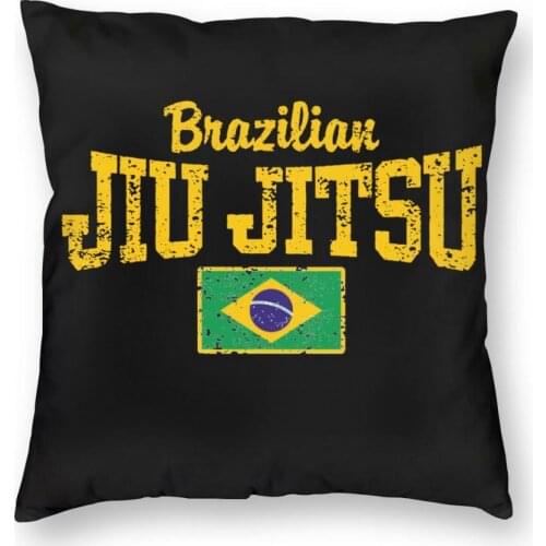 Brazilian Jiu Jitsu BJJ Flag Throw Pillow Cover Cushions for Sofa Customized Pillowcover Home Decor
