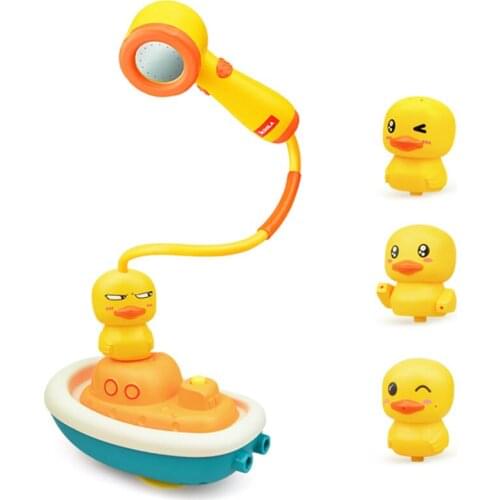 Baby Bath Toys Electric Duck Floating Water Spray Shower Game Bathroom Bathtub Faucet Sprinkler Toy For Children Kids Swimming
