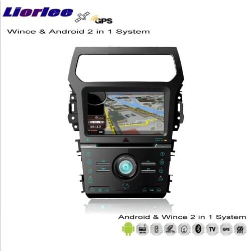 Liorlee For Ford Explorer 2011-2014 Car Android Multimedia Radio CD DVD Player GPS Navi Map Navigation Audio Video Stereo System