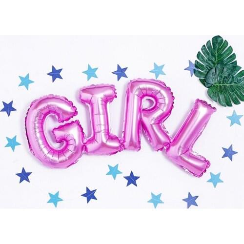 Link Baby Boy Girl Letter Foil Balloons Baby Shower Birthday Wedding Party Large Size Connect Baby Alphabet Air Globos Decor