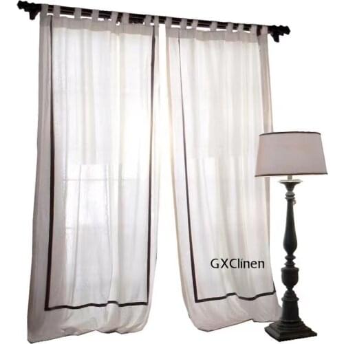 GXClinen Curtains In The Nursery At The Window