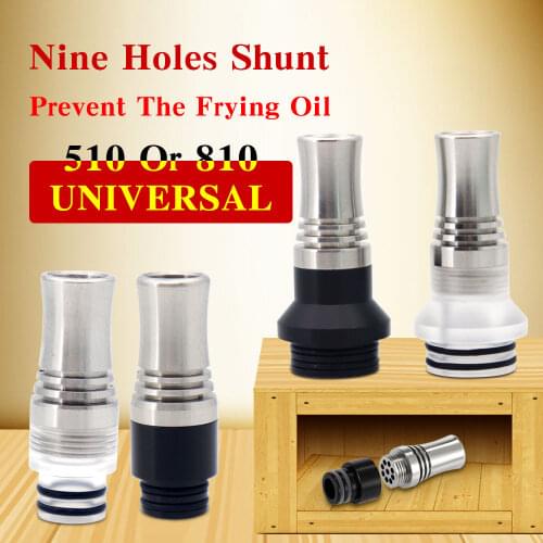 9 hole 810 drip tips Filter nozzle with 9 holes, pipette dripper With filtering function