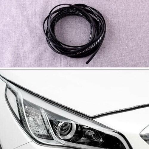 NEW 16Ft (5M) U-Shape Black Carbon Fiber Texture Car Door Moulding Rubber Scratch Protector Strip Edge Guard Trim Universal