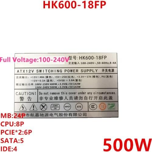 New Original PSU For Huntkey 500W Power Supply HK600-18FP